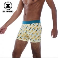 Boxer Coton NO PUBLIK Lemon Jaune Homme
