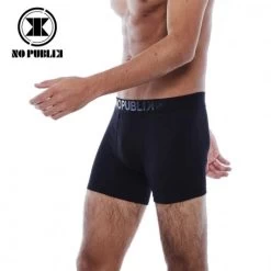 Boxer Coton NO PUBLIK Logo 3D Noir Homme