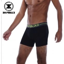Boxer Coton NO PUBLIK New Basic Noir/Vert Homme