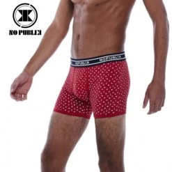 Boxer Coton NO PUBLIK Sea Graph Rouge Homme