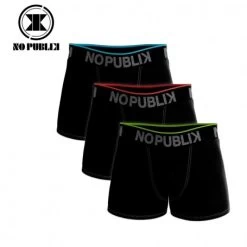 Boxer Coton X 3 NO PUBLIK Fashion Noir Homme