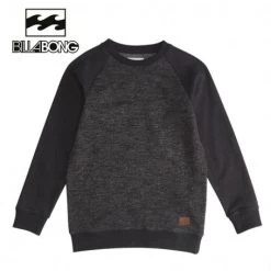 Pull BILLABONG Balance Crew Noir / Gris Garçon