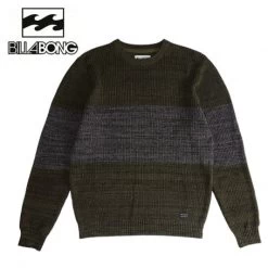 Pull BILLABONG Tribong Sweater Boy Vert / Gris Garçon