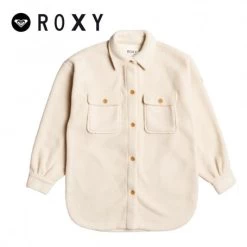 Sur Chemise ROXY Over And Out Blanc Cassé Femme
