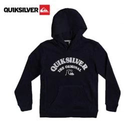 Sweat à Capuche QUIKSILVER Keller Hood Art Bleu Marine Junior