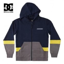 Sweat à Capuche Zippé DC SHOES Downing Bleu Marine Junior