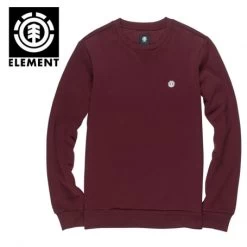Sweat ELEMENT Cornell Classic Crew Bordeaux Homme