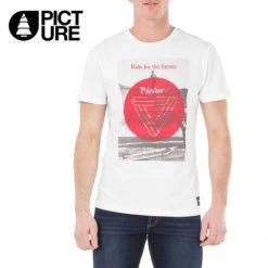 T-shirt PICTURE ORGANIC Surf Rider Crème Homme