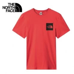 T-shirt THE NORTH FACE Fine Rouge Orangé Homme