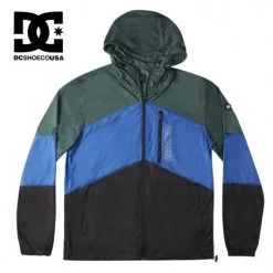Veste Coupe-vent DC SHOES Dagup Block Vert / Bleu Homme